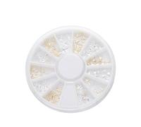 DOITOOL Tachuelas Metálicas para Decoración de Uñas 12 Rejillas, Diseño Elegante en Dorado para Uso en Casa y Salón, Accesorios para Mujeres y Niñas