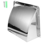 DOITOOL Tapa de ventilación para uso en interiores y exteriores, extractor de aire de acero inoxidable con diseño, fácil de instalar, salida de escape de cocina, ventilación versátil para el hogar y