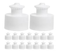 DOITOOL Tapas Deportivas para Botellas de Agua 28mm, 30 Unidades, Tapa de Color Claro con Tirador Manual, Anti-Fugas y Reutilizable, para Viajar y Actividades al Aire Libre