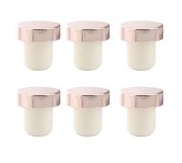 DOITOOL Tapones Fresco de Vino para de Aluminio en Botellas el Forma de T mantiene Dorado, 6 Piezas, Sellador Eficaz que para Uso en Reuniones y Cenas