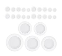 DOITOOL Tapones Redondos 40 de Goma Blancos para Hucha y Caja de Ahorro Diámetro Interior de 26 a 38mm, Versátiles y Resistentes al Polvo para Uso Hogar