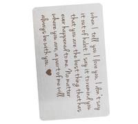 DOITOOL Tarjeta de Inserción de Billetera Inoxidable para San Valentín y Decoración de Cartera para Especiales