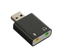 DOITOOL Tarjeta De Sonido Externa USB Adaptador De Audio con Conector para Auriculares y Micrófono para Pc Portátil Streaming Gaming