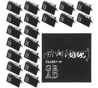 DOITOOL Tarjetas de Lugar Graduación 3d Huecas Diseño Birrete Negro 50 Piezas para Decoración Mesa Ceremonia Fiesta Universitarias