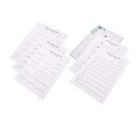 DOITOOL Tarjetas de Práctica para Aplicación de Pestañas en Papel Blanco Guía de Entrenamiento Realista para Principiantes en Salón de Belleza y Aprendizaje Personal