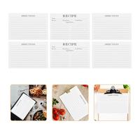 DOITOOL Tarjetas de Recetas Prácticas 50 Piezas Papel Compacto para Notas de Alimentos Accesorio de Cocina Ligero para Uso Diario en Hogar Oficina y Viajes