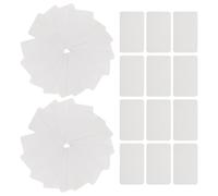 DOITOOL Tarjetas de Repaso Blancas de Cartulina Doble Cara Tamaño Bolsillo 9 X 54 CM 200 Unidades para Estudio Aprendizaje de Vocabulario y Organización Escolar