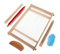 DOITOOL Telar Manual de Madera Mediano para Tapices, Kit DIY Varilla de Haya, Peine y Lanzadera, Herramienta de Tejido para Manualidades y Enseñanza Creativa en Casa Color Color Aleatorio