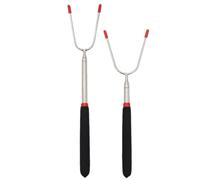 DOITOOL Tenedores para Cocinar Carne de Acero Inoxidable Mango Cómodo y Cuerpo Liso, 2 Piezas para Actividades Familiares de Barbacoa al Aire Libre