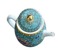 DOITOOL Tetera de Cerámica Resistente al Calor Tetera Vintage para Té Casa y Salón con Asa Ergonómica Fácil de Limpiar Regalo para Amantes del Té