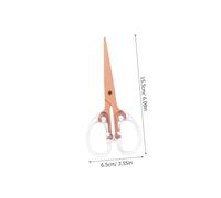 DOITOOL Tijeras de Oficina para Manualidades Seguras y Reutilizables Tijeras Ligeras para Scrapbooking y Corte de Papel Diseño Ergonómico Color Rosa Dorado para Estudiantes y