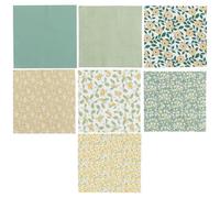 DOITOOL Tijeras de Tela de Algodón Estampada Floral 7 Piezas Cómodo y Fácil de Cortar para Patchwork y Manualidades Adecuado para Hobbies y Confección de Disfraces