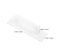 DOITOOL Tiradores Autoadhesivos para Armarios 6 Piezas, Manijas Adhesivas de Plástico Color Marfil, Tamaño Pequeño, para Puertas de Vidrio y Correderas, sin Taladro, Resistentes a