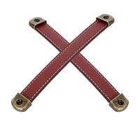 DOITOOL Tiradores Vintage de Poliuretano Marrón para Muebles Manijas de Puerta Retro para Armarios y Cajones Asas para Maletas y Baúles Pack de 2 Unidades Estilo Clásico Resistente y