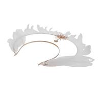 DOITOOL Tocado Divino para Mujer Diseño Único en Blanco, Diadema Cómoda y Versátil para Fiesta, Halloween y Mascarada