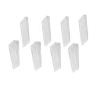 DOITOOL Tope de Puerta de PVC Transparente Cuñas Niveladoras para Muebles y Puertas Juego de 8 Piezas 4 Grandes 4 Pequeños Antideslizante Clavos para Uso Hogar y Oficina