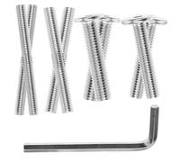 DOITOOL Tornillos Roscados de Doble Extremo y Cabeza Plana para Rascadores de Gatos Kit Completo de Acero Resistente con Llave para Montaje Seguro y Duradero Repuestos para Estructura de