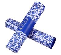 DOITOOL Tubo Telescópico para Almacenamiento de Pósters y Obras de Arte Diseño Azul y Blanco, Caja Protectora Adecuado para Artistas, Estudiantes y Diseñadores