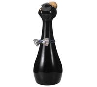 DOITOOL Urna Cerámica para Cenizas de Mascotas Pequeñas Caja Conmemorativa para Perros Urna Sellada Negra con Tapa Hermética Recuerdo Funerario para Perros y Gatos Suministros