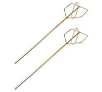 DOITOOL Varilla Mezcladora para Taladro Eléctrico 2 Piezas Agitador de Pintura y Lodo de Hormigón Accesorio Hexagonal de Acero para Mezcla Rápida en Proyectos de Construcción y