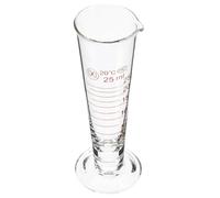 DOITOOL Vaso Medidor de Vidrio Cónico 25 Ml Taza Medidora Pequeña Transparente Probeta Graduada para Laboratorio y Cocina Resistente a Altas Temperaturas Herramienta Precisa de