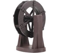 DOITOOL Water Wheel Fountain Decor Wheel with Bracket Rotating Artificial Rockery For Garden Ponds and Miniature Landscaping Scenes Energy-Saving DIY Waterfall Accessory