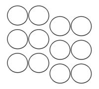 DOITOOL y Ajuste Cómodo 12 Pulseras Negras de Silicona Elásticas para Mujer Diseño Sencillo Ideales para Pulseras de Amistad y Uso Diario