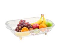 Doiyislem Bandeja Para Fruta,Recipiente de Almacenamiento de Forma Rectangular,Moderno De Exhibicion Para Fruta Caramelos Y Snacks | Para Ocasiones como Fiestas Bodas Cumpleaños Vacaciones y para Mesa