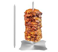 Doiyislem Brocheta Vertical,Brocheta Vertical De Acero Inoxidable | Soporte Para Tacos De Carne Pollo Shawarma - Kebab Shawarma