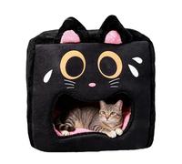 Doiyislem Casa De Cama para Gatos, Tienda De Dormir Cálida para Mascotas Tipo Cueva, Cama Suave para Dormir De Gatos De Interior, para Sala De Estar Hogar Apartamento Granja Garaje Calidez Invernal