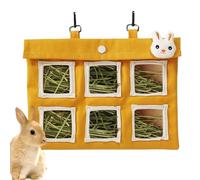 Doiyislem De Heno para Chinchilla - Bolsa De Comida De Hierba para Mascotas Pequeñas - Saco De Heno De Lona para Conejos, Hámsteres y Cobayas Accesorio para Jaulas