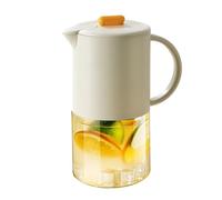 Doiyislem Jarra De Vidrio Para Zumo | Jarra Para Bebidas De 1.5 Litros - Dispensador Hermético Para Líquidos Leche Café Té | Almacenamiento En Para Leche Líquida Y Fiestas