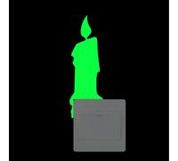 Doiyislem Pegatinas de pared luminosas - Pegatinas de pared con interruptor luminoso | Adhesivo decorativo de pared de fluorescencia pegajosa, pegatinas que brillan en la oscuridad para dormitorio de