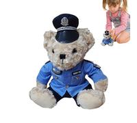 Doiyislem Policía, Políticas de peluche - Lindo oso de peluche con policía extraíble, juguete de peluche para regalos de cumpleaños y Navidad