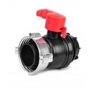 DOJA Barcelona Adaptador Válvula de Bola IBC 60mm a 75mm, Fácil Instalación, Adaptador de Depósito Agua IBC, Gran Ajuste, Conector para Tanque, Buen Mecanismo, Valvula de Cierre Deposito Agua
