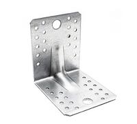 DOJA Barcelona | Angulo Union | Pack 10 | 105x105x90mm | 2,5 Grosor | Acero Galvanizado | Escuadra de Angulo Montaje y Refuerzo | Soporte Angulo Recto | Conector angular | Para Estante, Mesa, Muebles