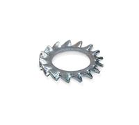 DOJA Barcelona | Arandela Dentada | M6 | Acero Galvanizado | PACK 200 | Arandelas para Tornillos con Dientes | Amplio Uso: Construcción, Maquinaria Agricola Tractores, Fontaneria, Bricolaje