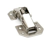 DOJA Barcelona | Bisagras Puertas Cocina | 4 Pcs Bisagra Muebles de Cocina | 77 * 33 mm | Ángulo Apertura 90° | Bisagra Cazoleta Acero Niquelado Para Puerta Armario Interior, Mueble Cocina...