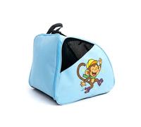 DOJA Barcelona Bolsa para Patines para Niños - Azul Mono - Correa Ajustable y Acolchada, Mochila Patines, Buena Capacidad para Equipamiento y Calcetines, Bolsa Niña y Niño, Material Resistente