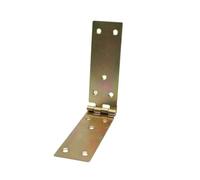 DOJA Barcelona | Cajón Madera con 8 Bisagras Abatibles | 200 x 45 x 1,5 mm | Zinc Galvanizado Amarillo | Bisagras Universales a Tope | Armario Pequeño