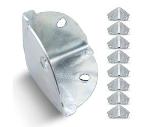 DOJA Barcelona | Cantoneras Metálicas | Pack 8 | Protector Esquinas | 36x36x36mm | Zinc Galvanizado | Esquineras Protectoras | para Bebé, Muebles, Mesa, Cajas...