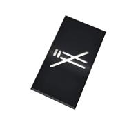 DOJA Barcelona | Cartel Prohibido Fumar | Señal Prohibido Fumar | Negro | 180x100x5mm | En Acrílico | Placa Adhesivas Prohibido Fumar Para Puerta, Accesorios Baño, Oficina, Símbolo Adhesivo