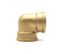 DOJA Barcelona | Codo Roscado Latón 90° | 3/8" | Pack 4 | Hembra - Hembra | Para Instalaciones de Riego | Conector para Tuberías de Radiadores, Aire Comprimido