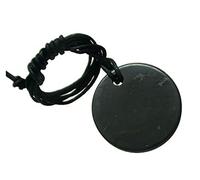 DOJA Barcelona | Colgante Shungit Circulo | Collar Shungita Piedras Circular