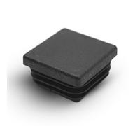 DOJA Barcelona | Conteras para Perfil | Contera Cuadrada de 30x30 | Pack 20 | Tapones Tuberia Cuadrados | Tapon de Plastico Negro Cuadrado | Protector de Suelo de Instalación Sencilla