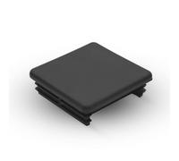 DOJA Barcelona | Conteras para Perfil | Contera Cuadrada de 41x41 | Pack 20 | Tapones Tuberia Cuadrados | Tapon de Plastico Negro Cuadrado | Protector de Suelo de Instalación Sencilla