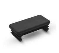 DOJA Barcelona | Conteras para Perfil | Contera Rectangular de 41x21 | Pack 5 | Tapones Tuberia Rectangulares | Tapon de Plastico Negro Rectangular | Protector de Suelo de Instalación Sencilla