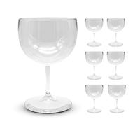DOJA Barcelona | Copa Balon Plastico | 56 cl | Pack 6 | Copas Balon Plastico Duro Reutilizable | Vasos Policarbonato Transparente | Copas de Plastico Vino, Gin Tonic, Cocktail, Cocteleria...