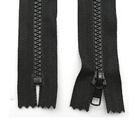 DOJA Barcelona | Cremalleras Inyectadas Cerradas Negra | Pack 10 | 210mm | Cremallera Numero 5 | Cursor Cremallera Automatico | Plastico | Cremalleras por Metros para Coser | Cremalleras Decorativas