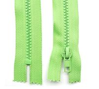 DOJA Barcelona | Cremalleras Inyectadas Cerradas Verde Manzana | Pack 10 | 210mm | Cremallera 5# | Cursor Cremallera Automatico | Plastico | Cremalleras por Metros para Coser | Cremalleras Decorativas